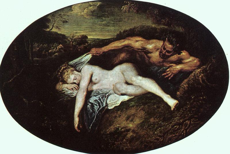 Jean-Antoine Watteau Jupiter and Antiope oil painting picture